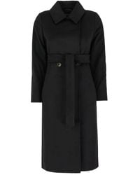 Max Mara - Belted Wool Double-Breasted Coat - Lyst