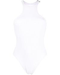 The Attico - Racerback Ribbed Swimsuit - Lyst