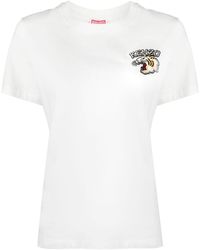 KENZO - Varsity Tiger-embroidered T-shirt - Lyst