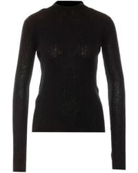 Pinko - Ribbed-Knit Wool Sweater - Lyst