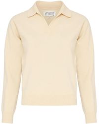 Maison Margiela - Virgin Wool Polo Shirt - Lyst