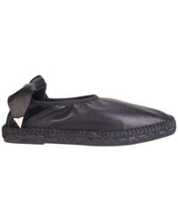 Toga - Chain-Detail Leather Espadrilles - Lyst