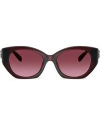 COACH - Logo-Plaque Cat-Eye Sunglasses - Lyst