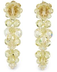 Simone Rocha - Crystal-Embellished Floral-Cluster Earrings - Lyst