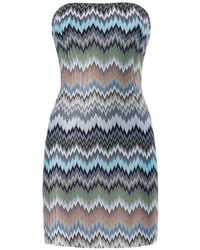 Missoni - Chevron Strapless Mini Dress - Lyst