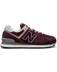 New Balance - 574 "Burgundy" Sneakers - Lyst