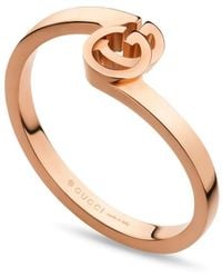 Gucci - Anillo Running en oro rosa de 18 ct - Lyst