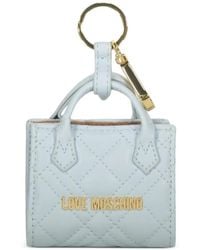 Love Moschino - Quilted-Bag Keyring - Lyst