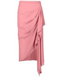 Michael Kors - Cascade Ruffled Midi Skirt - Lyst