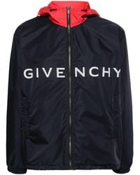 Givenchy - Logo-print Hooded Jacket - Men's - Polyester - Lyst
