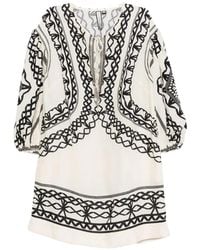 Scarlett Poppies - Portofina Geometric-Print Mini Dress - Lyst