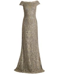 Tadashi Shoji - Dusen Vine Embroidered Maxi Dress - Lyst