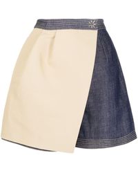 Dice Kayek - Colour-block Denim Skirt - Lyst