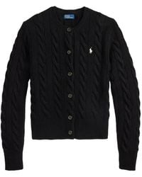 Polo Ralph Lauren - Rib-Knit Crewneck Button-Placket Sweater, Long Sleeves With Cuffs, Signature Left-Chest Embroidery (Size S) - Lyst