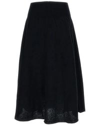 Extreme Cashmere - Seduce Flared Midi Skirt - Lyst