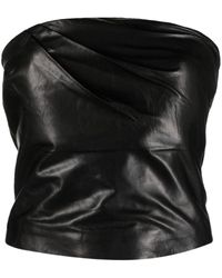 IRO - Davea Leather Cropped Top - Lyst