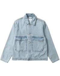 Dean Edmonds - Dean Denim Jack Met Grafische Print - Lyst
