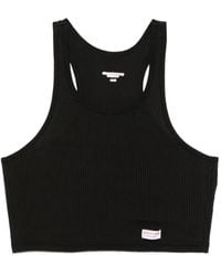 Alexander Wang - Racerback Cropped Tank Top - Lyst
