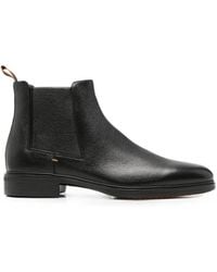 Santoni - Easy Grained Leather Chelsea Boots - Lyst