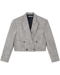 Stella McCartney - Cropped Double-Breasted Blazer - Lyst