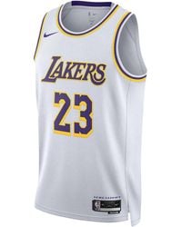 Nike - Canotta Lebron James Los Angeles Lakers 2022/23 Association Edition - Lyst