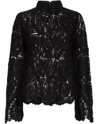 Loulou de Saison - Wade Fluwelen Zijden Gebreide Top - Lyst