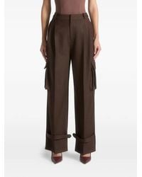 Manière De Voir - Danielle Tailored Pleated Cargo Trousers - Lyst