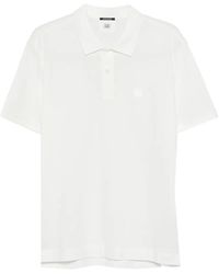 C.P. Company - Short-Sleeve Logo-Patch Polo Shirt - Lyst