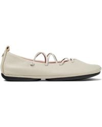 Camper - Right Nina Leren Ballerina's Met Veters - Lyst