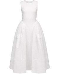 Cecilie Bahnsen - Cloqué-Effect Sleeveless Midi Dress - Lyst