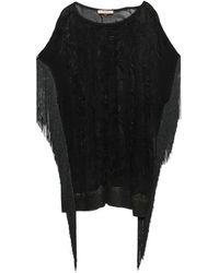 Twinset - Fringe-Trim Jacquard-Knit Sweater - Lyst