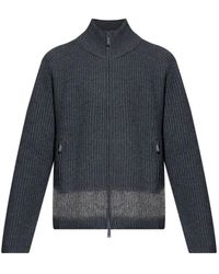 DSquared² - Cardigan A Coste Con Zip - Lyst
