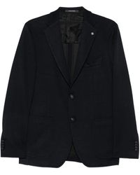 Tagliatore - Single-Breasted Buttoned Blazer - Lyst