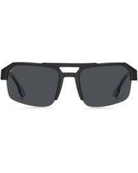 BOSS - Sunglasses With Temple Insert And Logo - Lyst