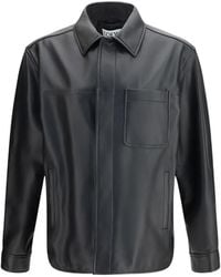 Loewe - Leather Shirt - Lyst