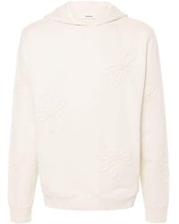 Sandro - Flower-Embroidered Relaxed-Fit Cotton Hoody - Lyst