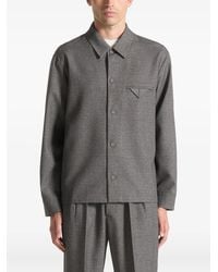 Manière De Voir - Leo Textured Tailored Overshirt - Lyst