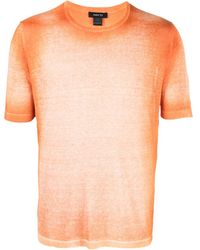 Avant Toi Ausgeblichenes T-Shirt - Orange