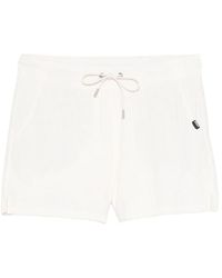 DKNY - Ribbed Drawstring Shorts - Lyst