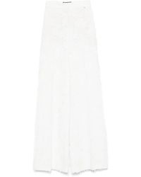 Nissa - Patterned-Jacquard Trousers - Lyst