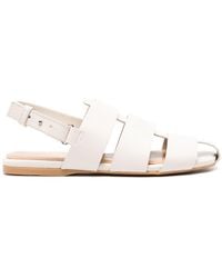 JW Anderson - Neutral Fisherman Slingback Leather Sandals - Women's - Rubber/calf Leather - Lyst