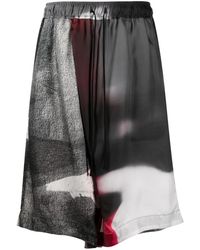 Julius - Graphic-Print Bermuda Shorts - Lyst