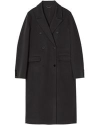 Closed - Notched-Lapels Double-Breasted Coat - Lyst