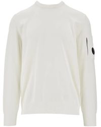 C.P. Company - Lens-Detail Crew-Neck Sweater - Lyst