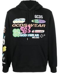Gcds - Hooded Sweatshirt With Drawstring And Printed Logo - Lyst