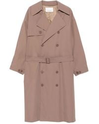 Frankie Shop - Double-Breasted Belted Trench Coat - Lyst