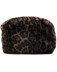 Apparis - Leopard-Print Zip Clutch Bag - Lyst