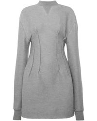 JW Anderson - Jurk Met Textuur En Lange Mouwen - Lyst