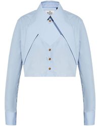 Vivienne Westwood - Cut-Off Heart Cropped Shirt - Lyst