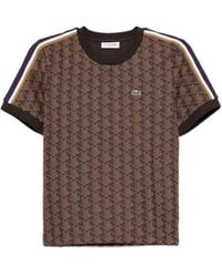 Lacoste - Monogram T-Shirt - Lyst